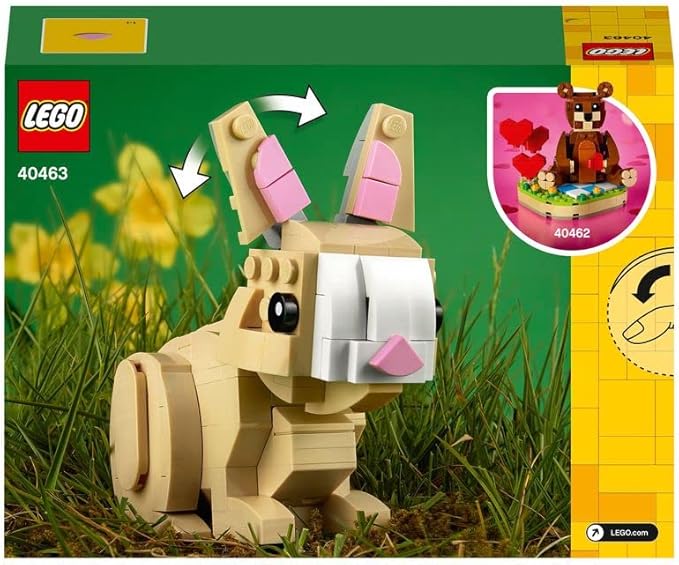 LEGO 40463 Easter Bunny Toy for Easter Crafts for Children Ideal as an Easter Gift or Easter Decoration