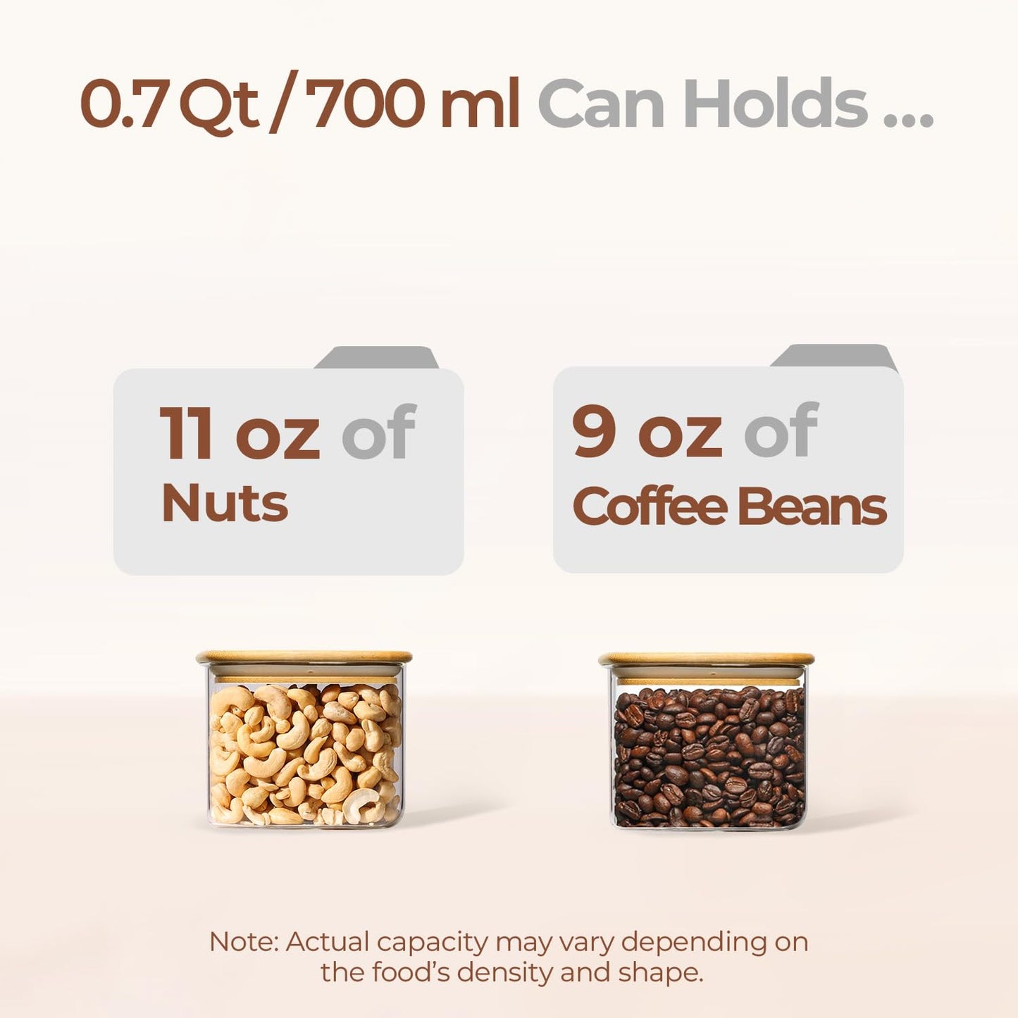 Comsaf Spice Jars with Label，8 oz Small Glass Jars with Lids, 6 Pcs Seasoning Containers, Rectangle Glass Containers with Lids, Empty Seasoning Jars for Pantry Storage, Loose Tea, Herbs, Powders, Salt