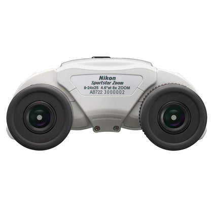 Nikon Binocular's Sportstar Zoom 8-24×25 White, Small
