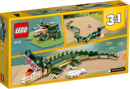 Lego Creator 3-in-1 Crocodile 31121 Building Toy Featuring Wild Animal Toys (454 Pieces)