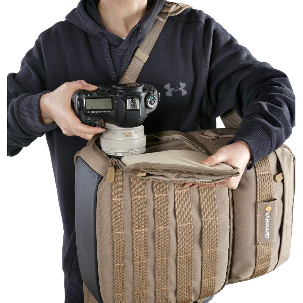 VANGUARD VEO Range T48 Backpack for Pro DSLR/Mirrorless Cameras, Tactical Style – Beige