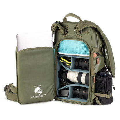 Shimoda Explore v2 35 Starter Kit (w/Medium DSLR Core Unit), Landscape Adventure Outdoor Photography Travel Pack, Carry-On Compatible, 16" Laptop Sleeve, Anti-Theft Camera Access, Army Green