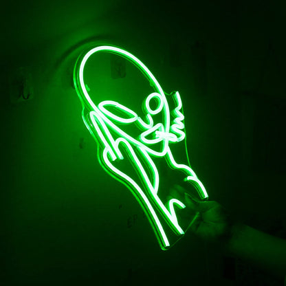 LUCUNSTAR UFO Neon Sign For Room,Alien Spaceship Dimmable LED Neon Light, Space Neon Signs for Wall Decor, Blue UFO Neon Light up Sign for Bedroom Game Room Wall Decor,Ufo Lovers