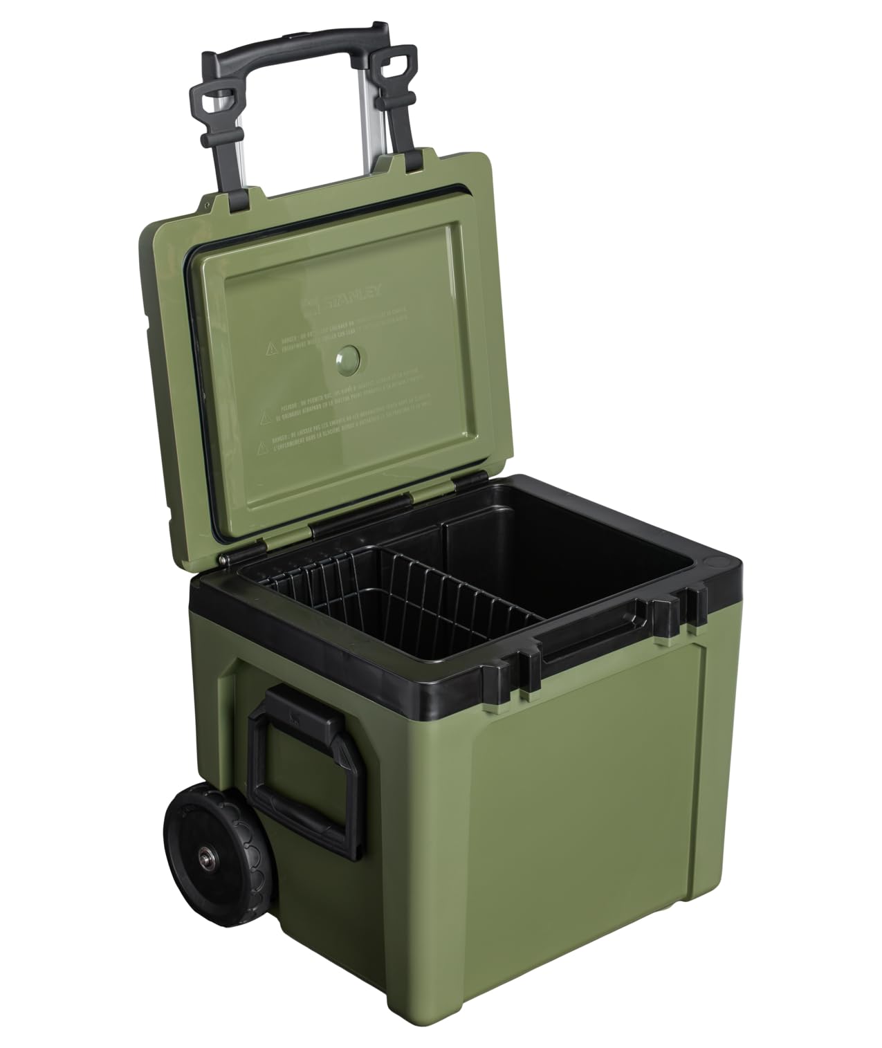 Stanley Adventure Outdoor Cooler with Wheels 50 qt | Heavy Duty Outdoor Camping Cooler with Easy Carry Side Handles | BPA-Free | Dried Pine