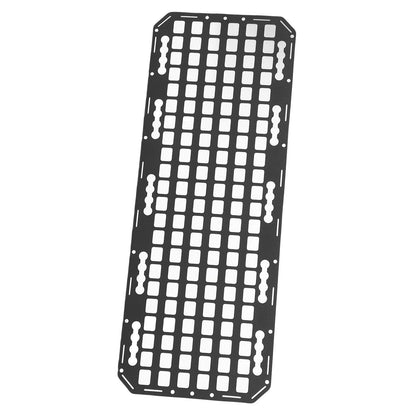 aqxreight Truck Bed Molle Panel, Aluminum Truck Side Storage Organizer Rack for L Track High Hardness Metal Side Bed Cargo Gear Holder with Sandblasted Finish Easy Install Utility Mount