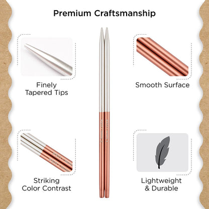 Knitter’s Pride Rosemist Special Interchangeable Circular Needles 4"" (10cm) – US Size 4 (3.5mm)