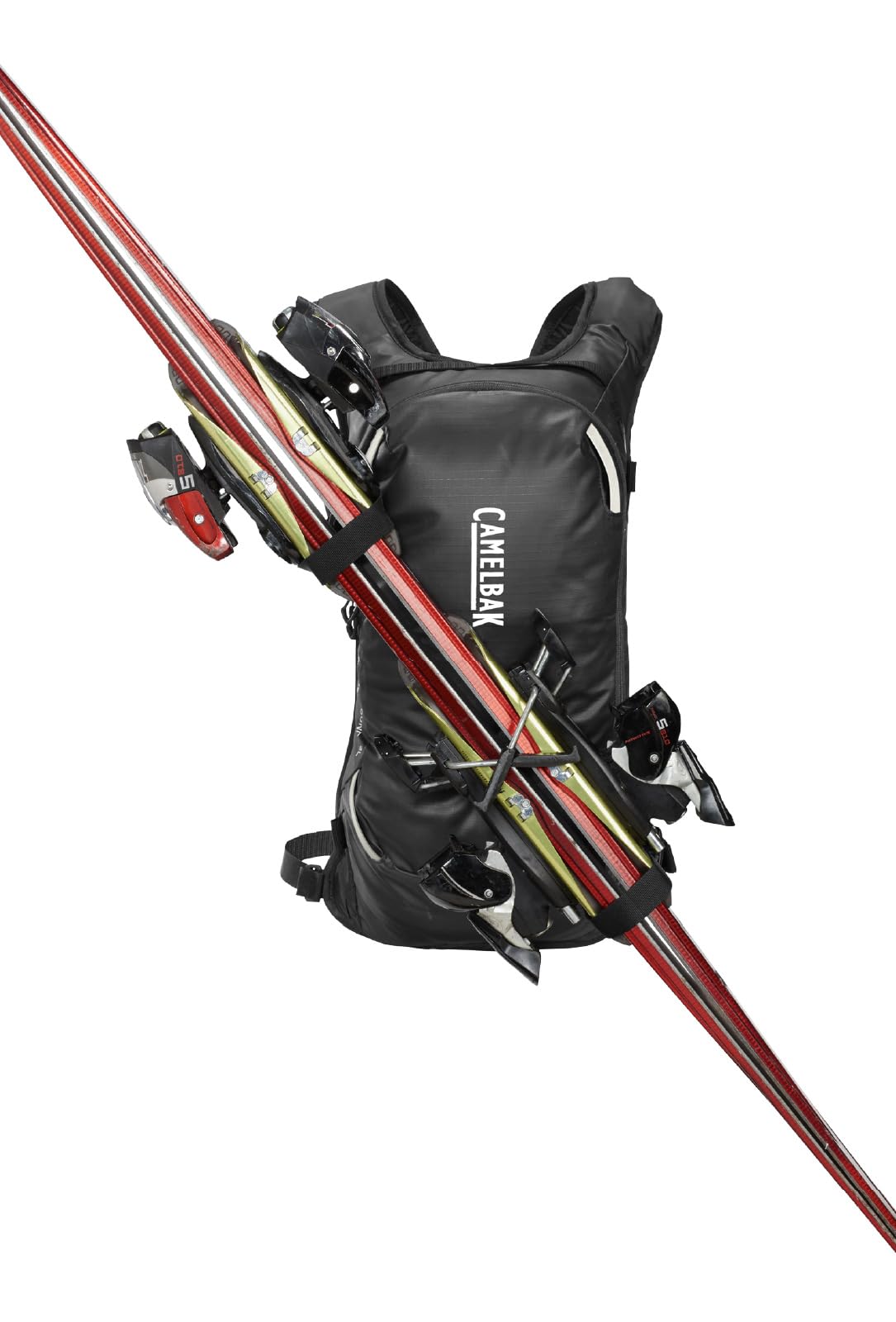 CamelBak Powderhound 12 Snow Hydration Pack with Ski and Snowboard Carry, Insulated Design for All Day Winter Riding, Black/White