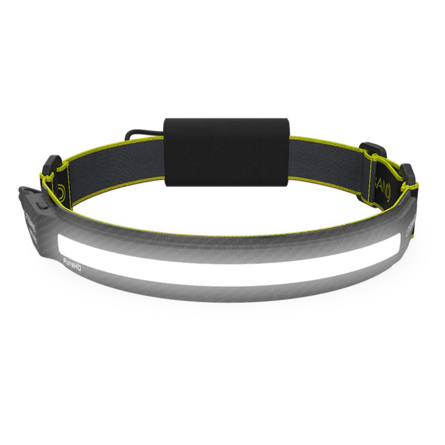 OPTIMAL VENTURES LITEBAND PRO Rechargeable LED Headlamp, 1400 Lumens, 210° Wide Beam, PureHD High CRI Light, Hard Hat Compatible, Professional No-Bounce Fit, IPX5 Weather Resistant, Carbon