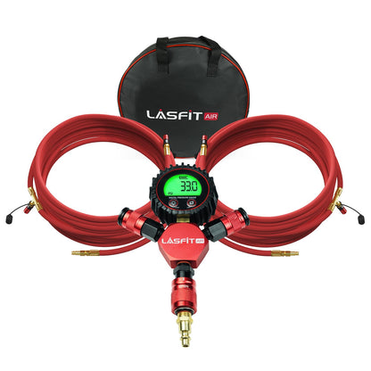 [2026 Upgraded] LASFIT H4 Tire Inflation Deflation System [No Leak & Kink] 200″ Wheelbase Universal Rapid High Flow Off Road Tire Deflator, 4 Tire Air Up Down to Inflate or Deflate at Once