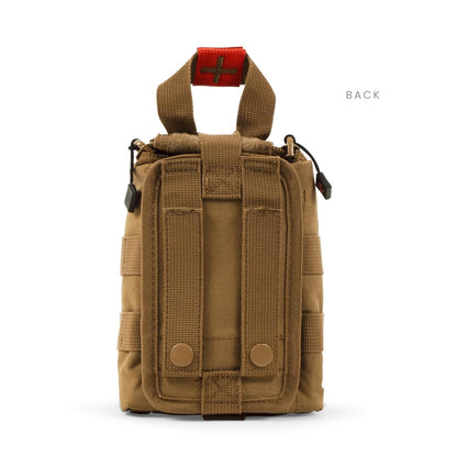MY MEDIC TFAK Trauma First Aid Kit - Emergency Medical Rescue Gear Bag & Tactical Survival Supplies for Hunting, Hiking, Camping, The Gun Range or Car - Coyote
