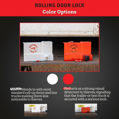 Equipment Lock Roll Up Door Lock - Maximum Security Storage Container Locking, Box Truck Locking and Trailer Locking - Keyed Security (Keyed Differently)