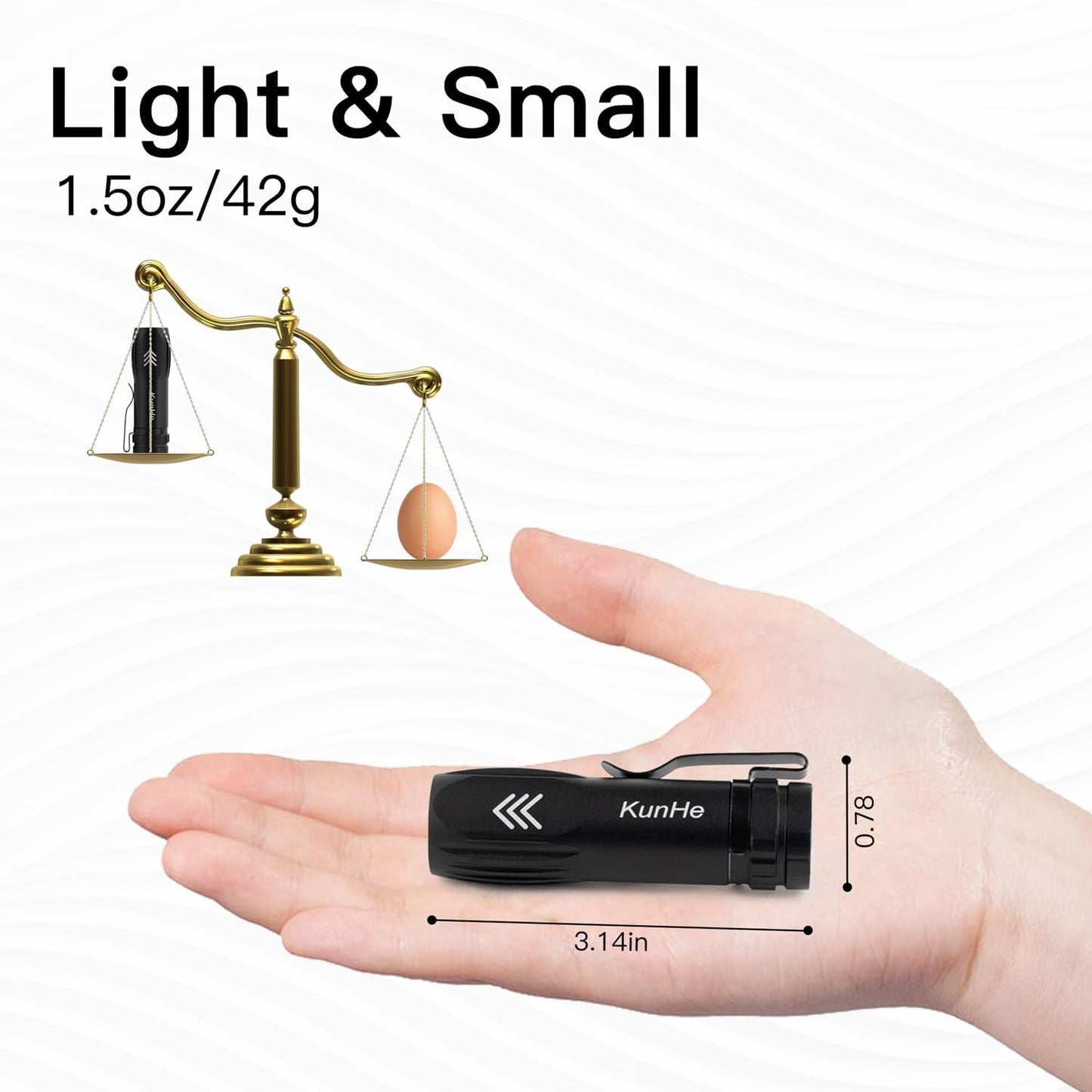 KunHe 40 Pack Small Rechargeable Flashlights Bulk USB-C Mini High Lumen Flashlight Clip-on Portable Pocket Flash Light for EDC Emergency Home Use