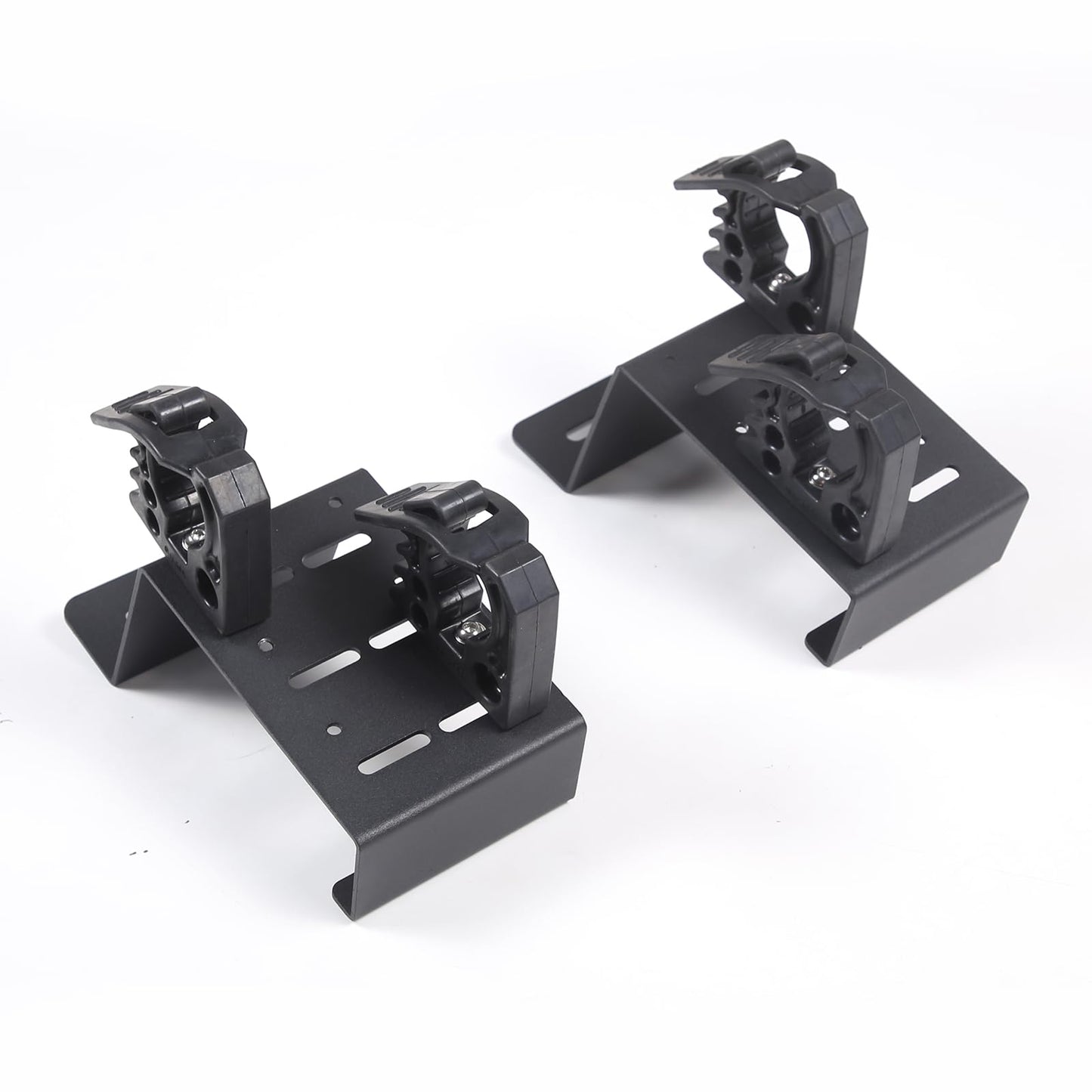 Aunginsy Bed Rail Mount Brackets Compatible with Ford Maverick 2022-2024 2025 Truck Bed Rail Track System Bed Rail Modular Accessory Mount for Shovels, Recovery Boards, Fuel Cans & Other Accessories