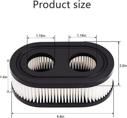 593260 Air Filter - Replacement Cartridge for Lawn Mower Engines | Fits 4247, 5432, 550E, 625 (2 Pack)