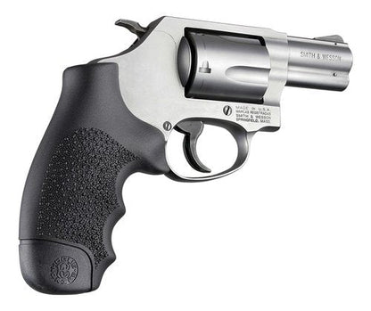 Hogue OverMolded Rubber Monogrip for S&W J-Frame Round Butt, Black - 60000