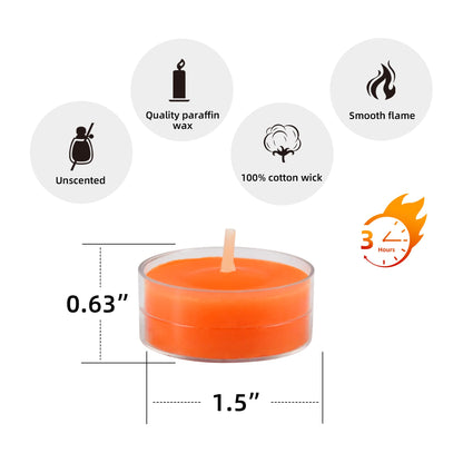 Orange Tealight Candles