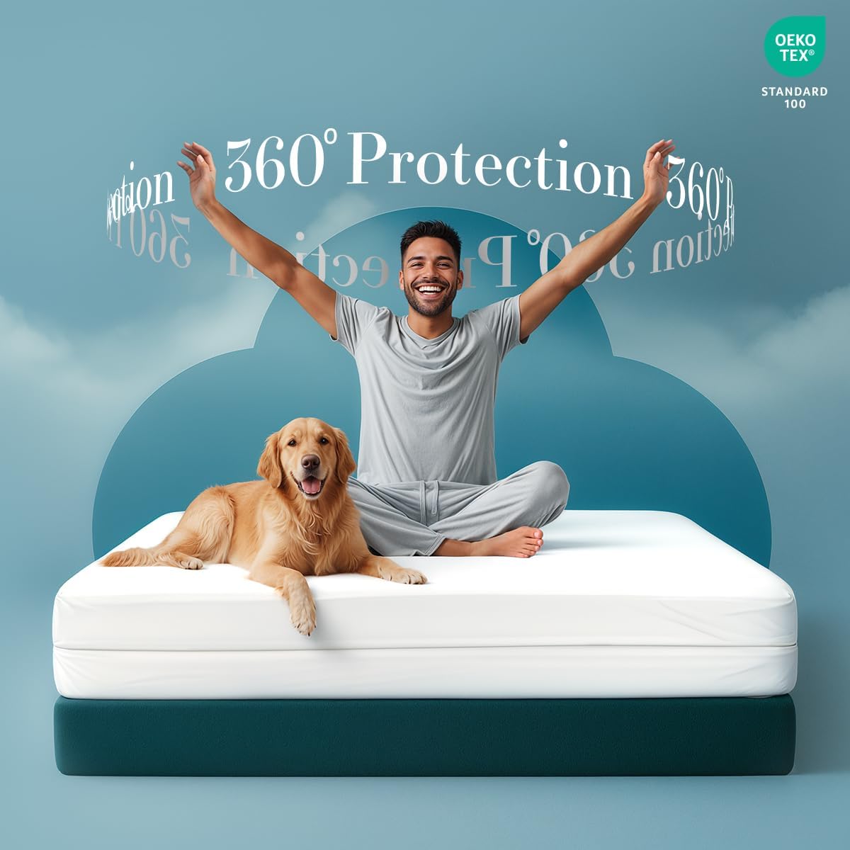 Utopia Bedding Mattress Protector - 100% Waterproof Twin Size Encasement | Pack of 2, Bed Bug & Dust Mite Proof