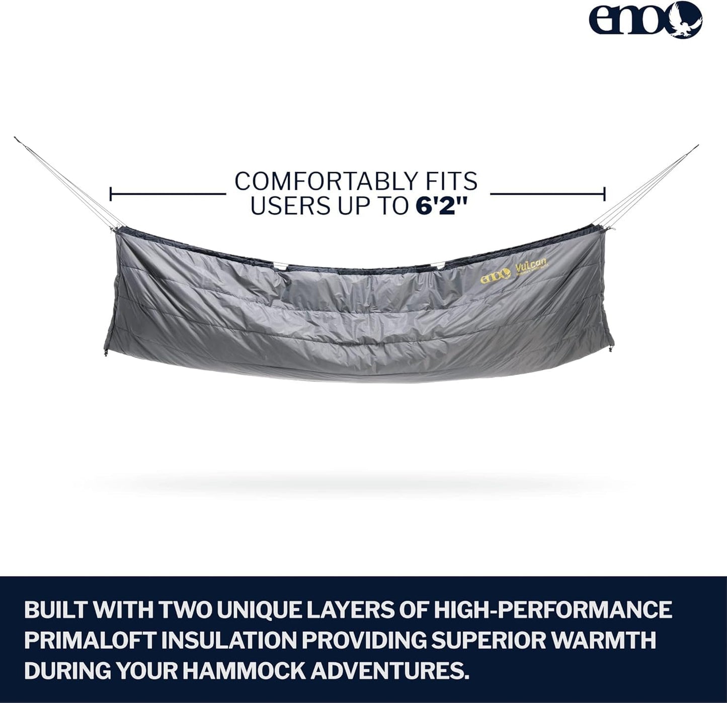 ENO, Eagles Nest Outfitters Vulcan UnderQuilt Water-Repellent Hammock Insulation, Storm