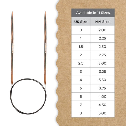 Knitter’s Pride Terra Fixed Circular Needles 10"" (25cm) – US Size 5 (3.75mm)
