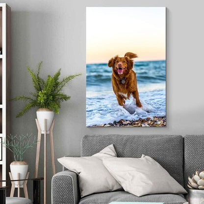 Custom Canvas Prints by NWT - Personalized Pet Photos for Wall Art | 24x16 Inches
