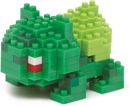 Nanoblock - 2 Sets Bundle - Hitokage and Bulbasaur (Fushigidane) - Adjustable Pokemon Characters (Japan Import)