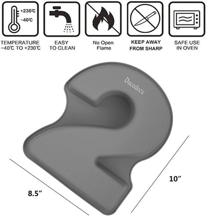 Ducodocu Silicone Cake Pans 3D Large Number Cake Mould Novelty Cake Tins DIY Baking Mold for Birthday Wedding Anniversary 10 inch Number of 2