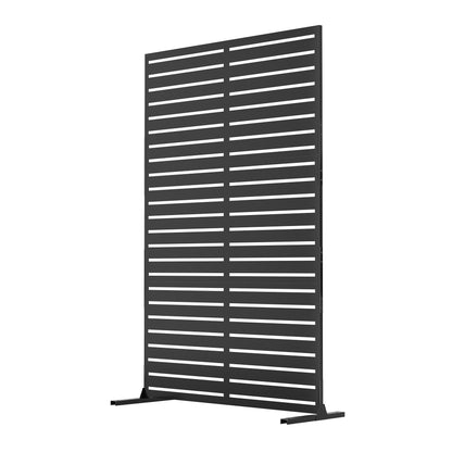 GarveeLife Outdoor Metal Privacy Screen, Freestanding Decorative Privacy Screen & Panels with Stable Stand, 72" h x 47" w Garden Private Screens, for Patio Backyard Deck Indoor Outdoor