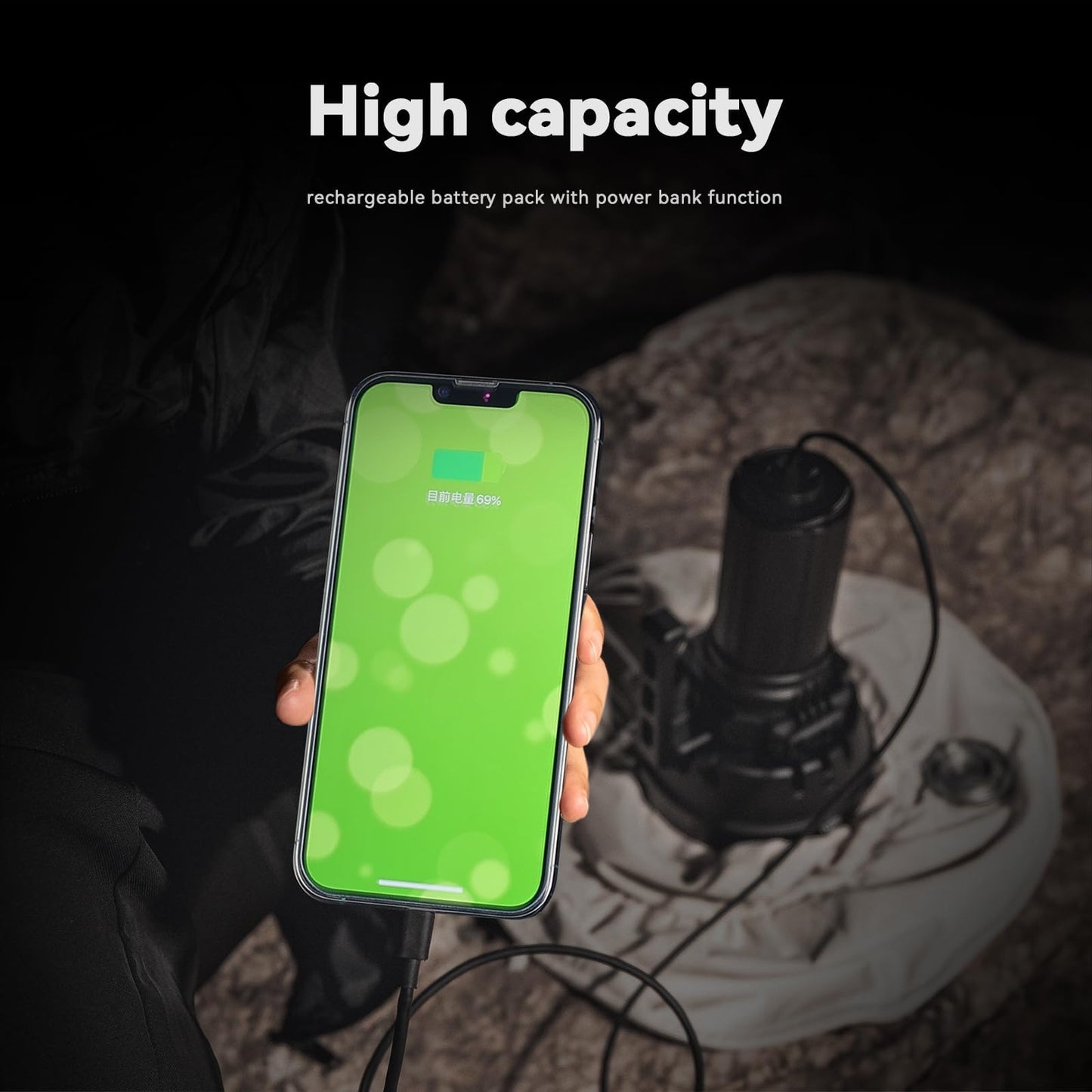 IMALENT MS32 Brightest Flashlight 200,000 Lumens 5,300 ft Beam, USB-C Rechargeable Ultra Bright Light with OLED Display & 8 Modes for Emergency, Search, Rescue