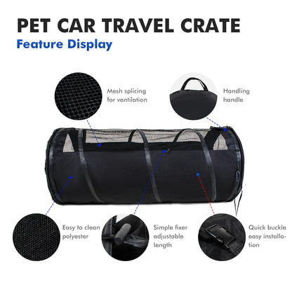 stryfull Pet Tube Soft Sied Dog Carries,Extra Long Cat Tunnel for Cars, Outsidet Enclosures Playpen Tunnel Catio for Long Distance Travel Road Trip