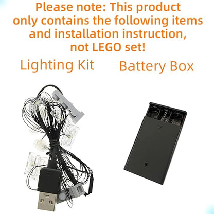 Upgraded Version Light Kit for New York City - Compatible with Lego Architecture 21028 Building Blocks Model (Model Set Not Included)