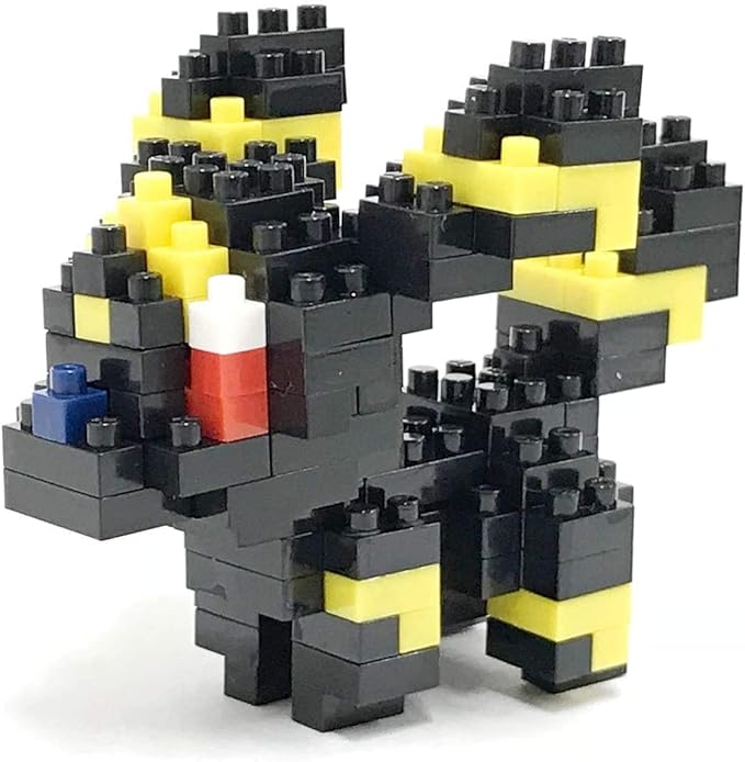 Nanoblocks - 2 Set Bundle - Espeon and Umbreon (Eifie and Blacky in Japan) - Adjustable Pokemon Characters (Japan Import)