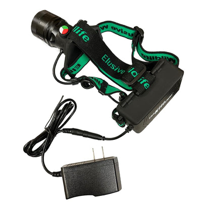 Elusive Wildlife 3-in-1 Hunting Headlamp Kit – Red Green White LEDs, 250+ Yard Long Range High Power Headlight for Hog & Predator Hunting, Camping & Hiking, Zoomable Dimmable LED