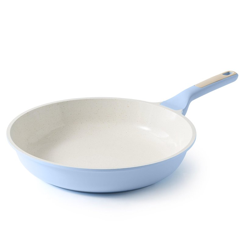 SENSARTE Nonstick Ceramic Frying Pan 11-Inch, Healthy Non Toxic Skillet, Induction Compatible Omelet Pan with Heat Resistant Handle, PFAS-Free, Blue