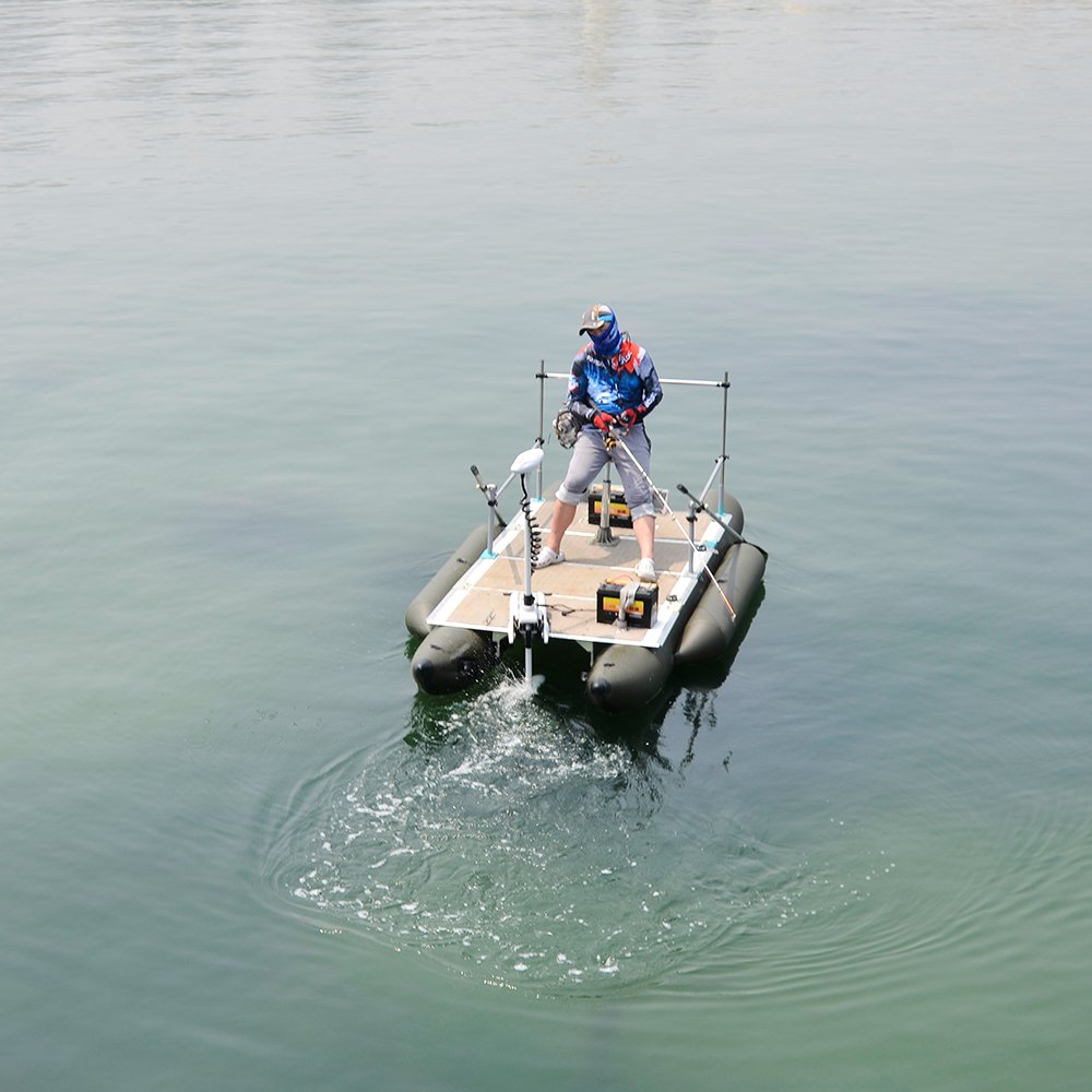 AQUOS Haswing CaymanB Bow Mount Electric Trolling Motor with Wireless Remote- 55 Lb. Thrust, 48in. Shaft, Saltwater & Freshwater