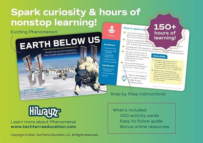 STEM Activity Cards Ages 12+ | 100 Cards for Classroom Activities | Over 150 Hours of Hands-On Science Exploration | Teacher Must-Haves