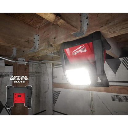 Milwaukee 2366-20 M18 ROVER Compact Lithium-Ion Dual Power 4000 Lumens Corded/ Cordless LED Flood Light (Tool Only)