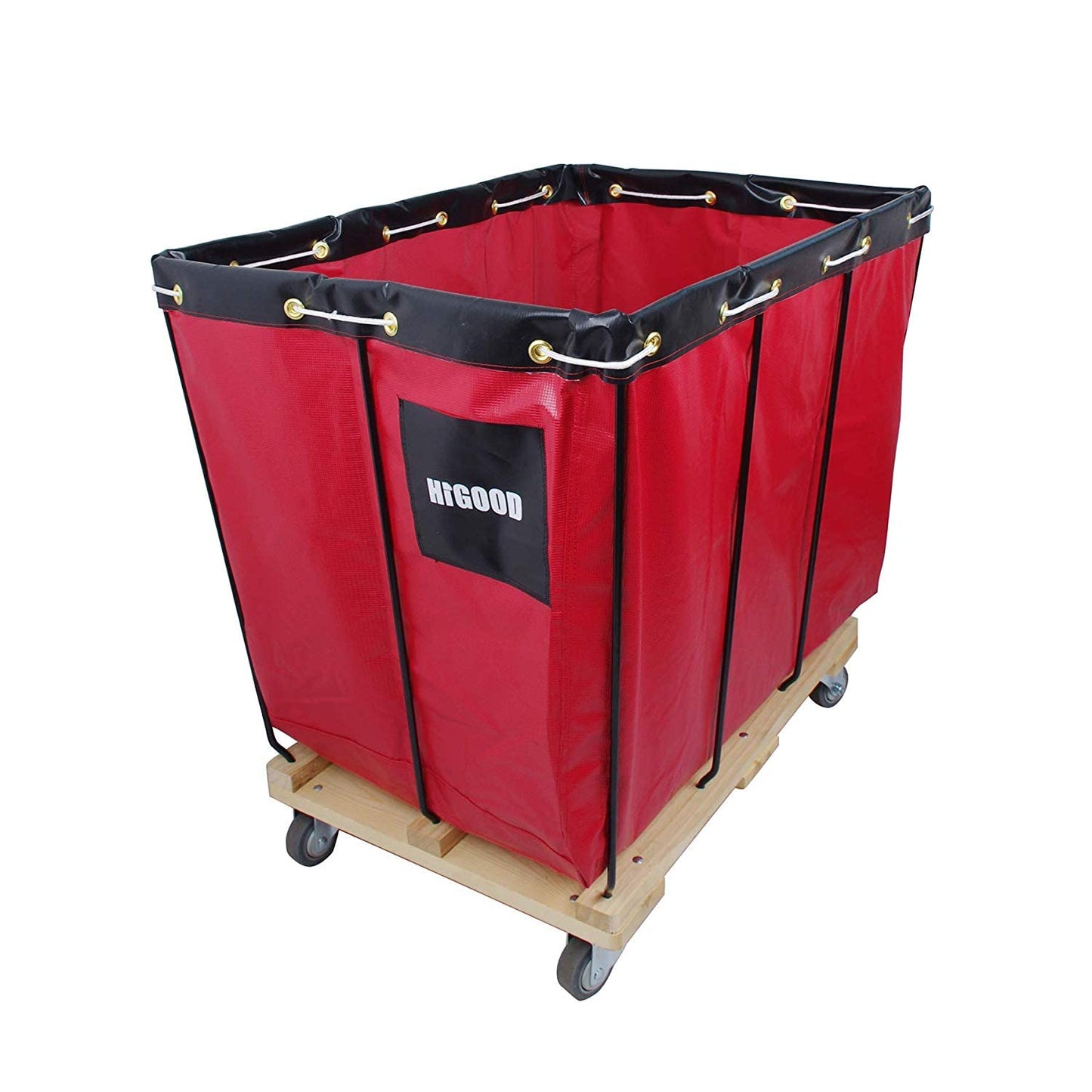 HIGOOD Basket Trucks,Service Carts Red 16 Bushel Knock Down Truck,Carts, 20.0 cu. ft, 600 lb, 40" L X 28" W X 35.5" H Capacity