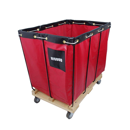 HIGOOD Basket Trucks,Service Carts Red 16 Bushel Knock Down Truck,Carts, 20.0 cu. ft, 600 lb, 40" L X 28" W X 35.5" H Capacity