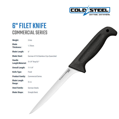 Cold Steel Commercial Series 6" Filet Knife
