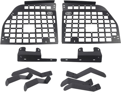 for Toyota Sequoia 2008-2022 Modular Storage Panel Shelf Rear Trunk Luggage Molle Panel Luggage Carrier Trunk Organizer Aluminum Alloy (Side Panels)