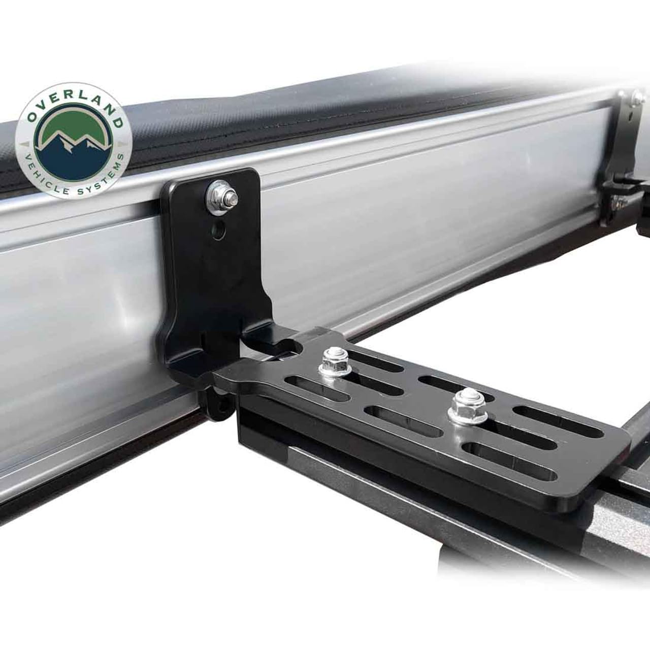 Overland Vehicle Systems 19519907 HD Nomadic 270 Degree Awning Driver Side | 129 Sq Ft of Coverage | Dark Gray Fabric with Travel Cover Included | Twist and Lock Technology | Weather-Resistant