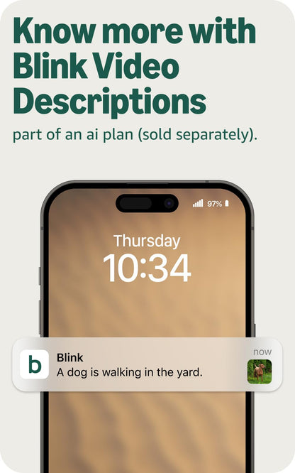 Blink Outdoor 2K+ (newest model) — Wireless smart security camera, 2K video resolution, enhanced audio, two-year battery. Sync Module Core included — 5 camera system (Black)