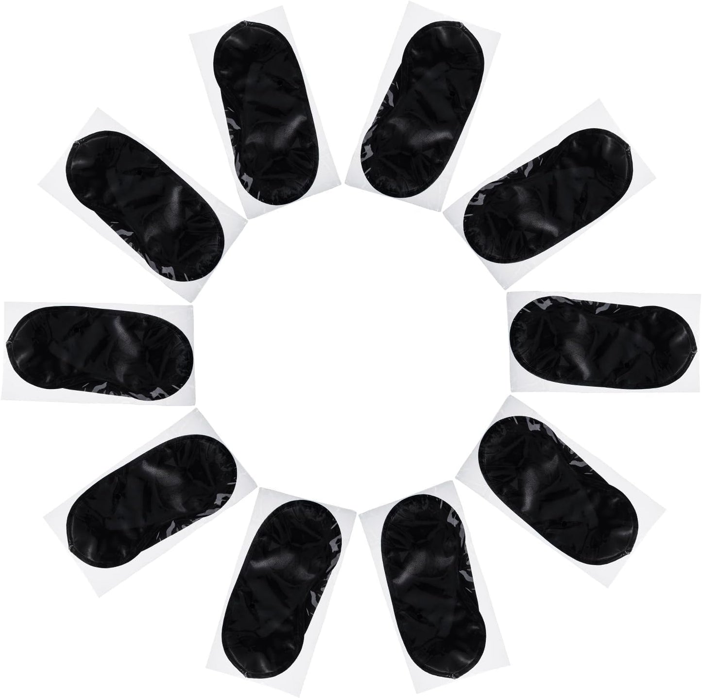 Mudder Blindfold Eye Mask Shade Cover for Sleeping with Nose Pad, 10 Pack