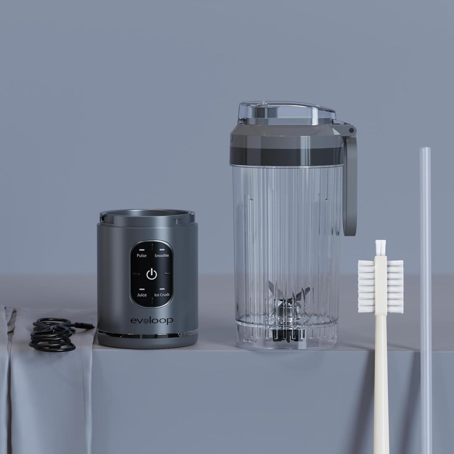 Skiennix Personal Blender - Portable Smoothie Maker with 4 Programs | Cordless USB-C Rechargeable, 18 oz