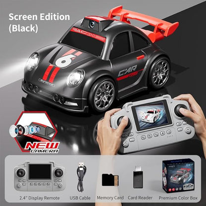 RC Cars with Camera RC Drift Car with Follow Escape One-Click Demo Mode Real-time Video Transmission Allows for Taking Photos Racing Car Toy for Teens and Adults (2 Players Racing)