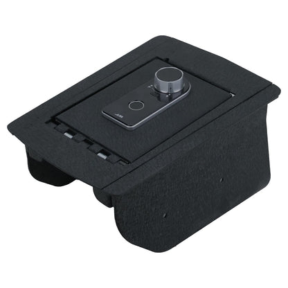 TUOJUE Center Console Safe, Gun Safe Vault Lock Box Compatible with Jeep Grand Cherokee without CD Player 2011-2022, Fingerprint Lock with Key.