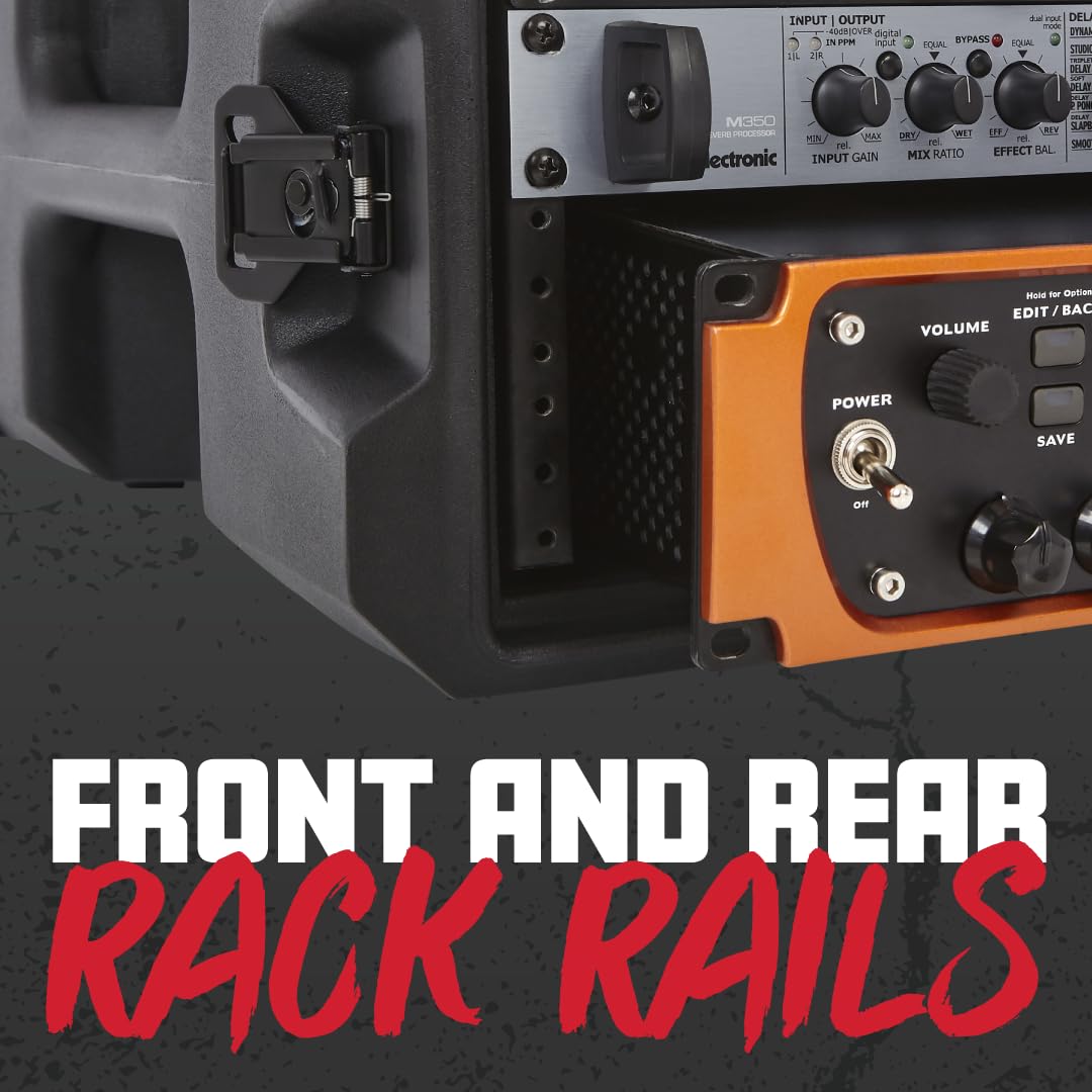 Gator Cases Pro Series 2U Rack Case with Shallow 13" Depth, Roto Molded Made in USA (G-PRO-2U-13)