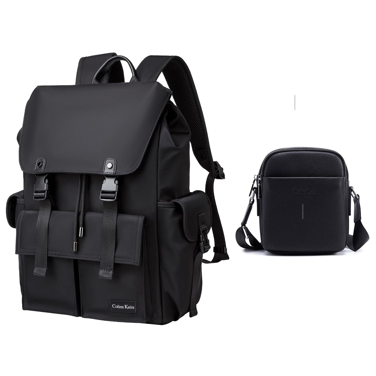 Colins Keirs Laptop backpack & Men's leather crossbody bag