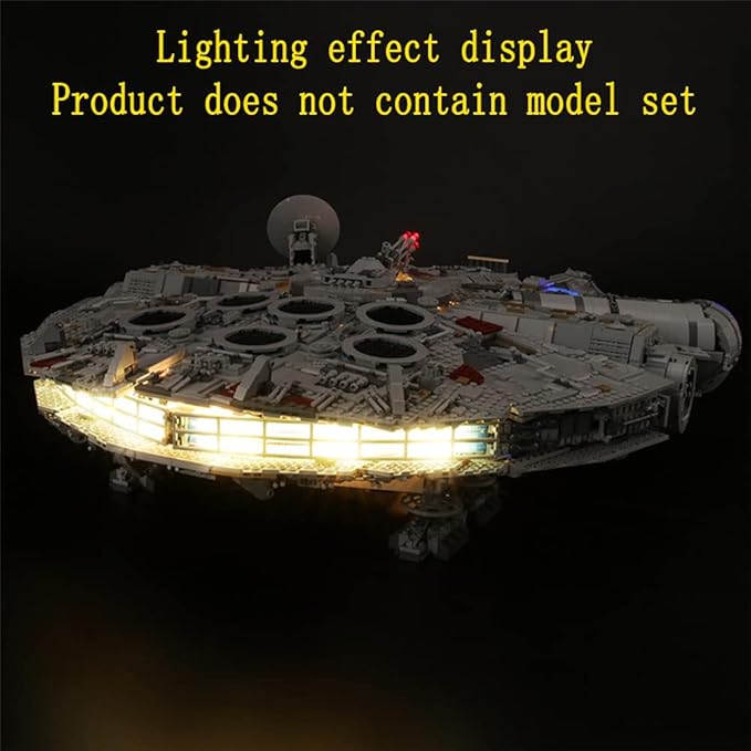 LED Light Kit Compatible with Lego 75192 UCS Ultimate Millennium Falcon (Model Set Not Included)