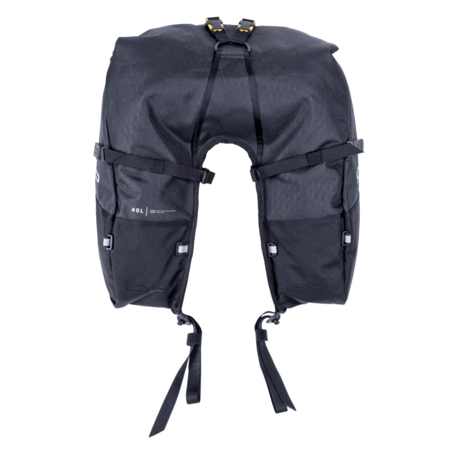 Giant Loop Coyote Saddlebag, Water-resistant Motorcycle Storage Bag, 39-Liters Capacity to Carry Small & Large Gear, Fits Any Dirt Bike, Enduro, Adventure & More (Black)